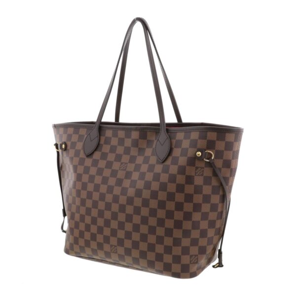 1240002022049 2 Louis Vuitton Neverfull MM Tote Bag Damier Ebene Brown