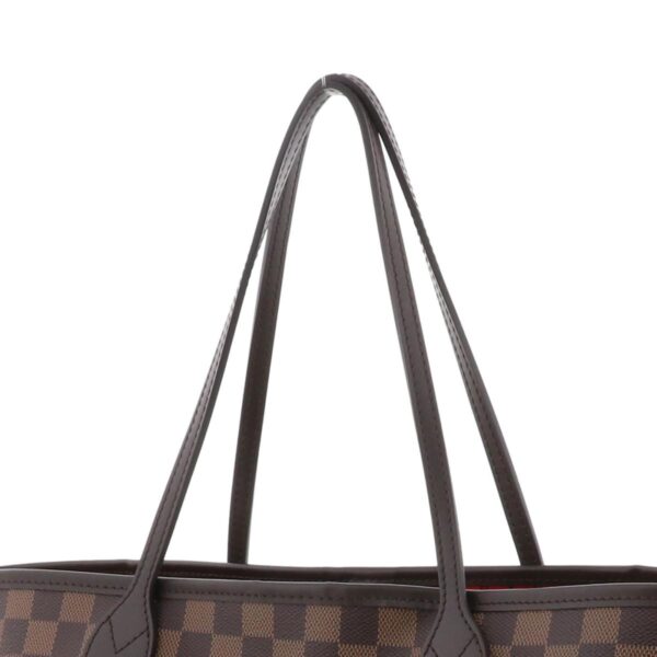 1240002022049 3 Louis Vuitton Neverfull MM Tote Bag Damier Ebene Brown