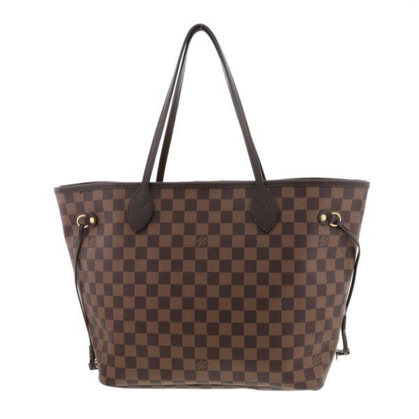 1240002022049 4 Louis Vuitton Neverfull MM Tote Bag Damier Ebene Brown