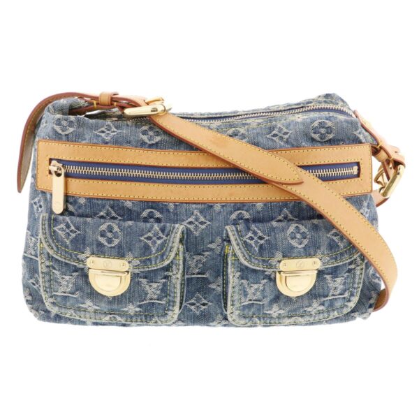 1240002022145 1 Louis Vuitton Baggy PM Shoulder Bag Monogram Denim Blue