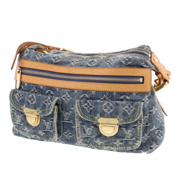 1240002022145 2 Louis Vuitton Baggy PM Shoulder Bag Monogram Denim Blue