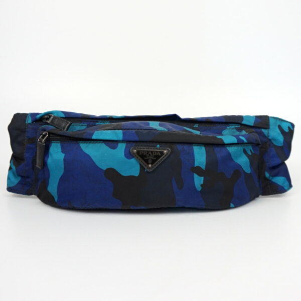 1240002047928 1 Prada Camouflage Waist Bag Blue Black