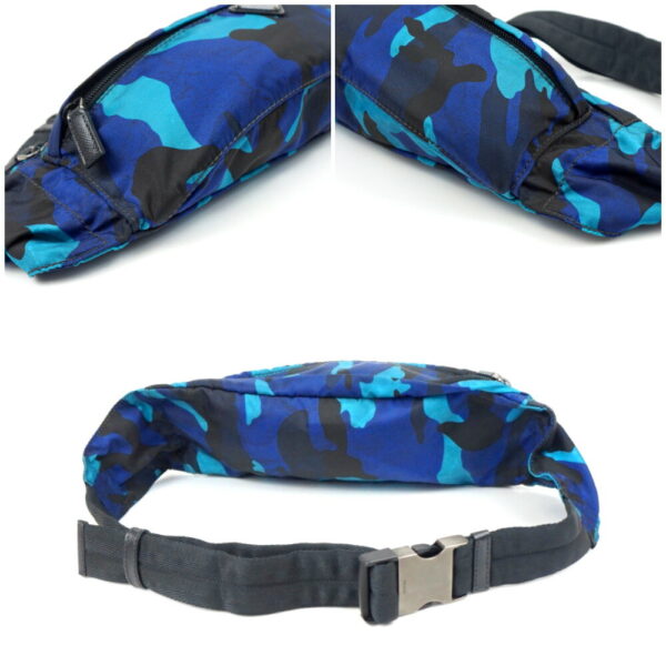 1240002047928 4 Prada Camouflage Waist Bag Blue Black