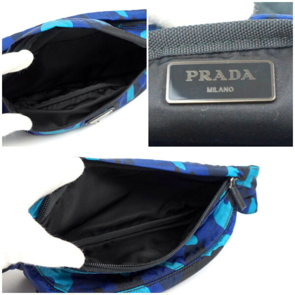 1240002047928 5 Prada Camouflage Waist Bag Blue Black