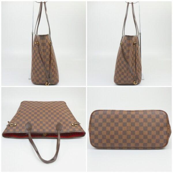 1240002052886 3 Louis Vuitton Neverfull MM Damier Ebene Brown