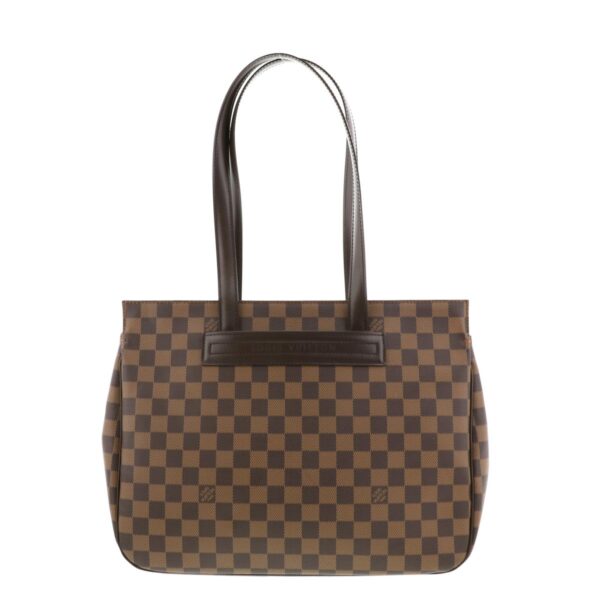 1240003003184 1 Louis Vuitton Parioli PM Shoulder Bag Damier Ebene Brown