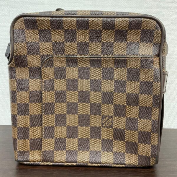 1240003003495 1 1 Louis Vuitton Olaf PM Bag Shoulder Messenger Bag Damier Ebene Brown