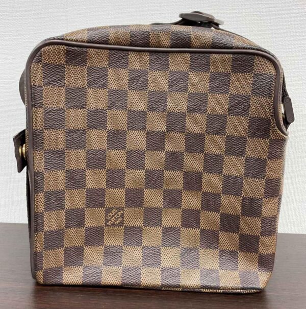 1240003003495 2 1 Louis Vuitton Olaf PM Bag Shoulder Messenger Bag Damier Ebene Brown