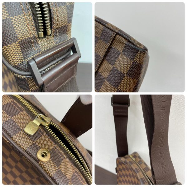 1240003003495 3 1 Louis Vuitton Olaf PM Bag Shoulder Messenger Bag Damier Ebene Brown