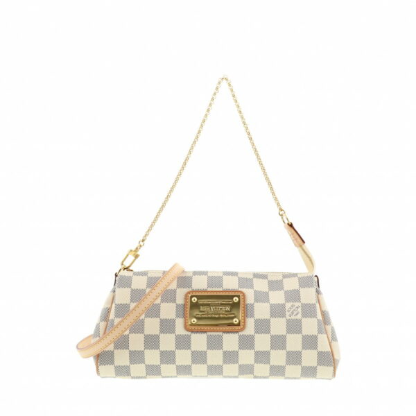 1240003003502 1 Louis Vuitton Eva Clutch Shoulder Bag Damier Azur