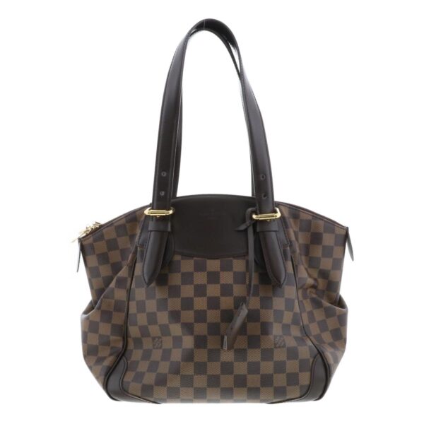 1240003005202 1 Louis Vuitton Verona MM Shoulder Bag Damier Brown