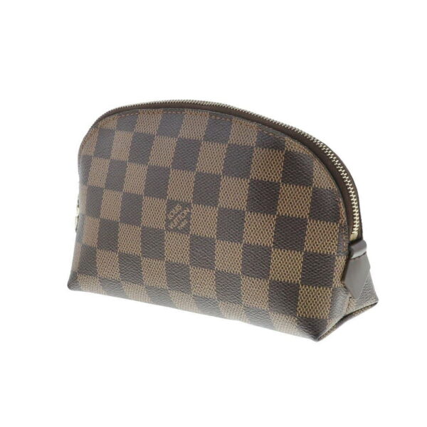 1240003005219 2 Louis Vuitton Pochette Ebene Bag Pouch Clutch Damier Ebene Brown