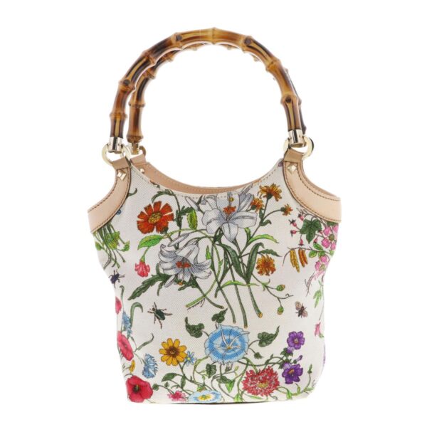 1240003005914 2 Gucci Bamboo Flora Handbag Floral Pattern