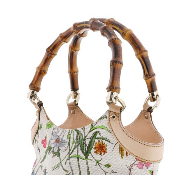 1240003005914 3 Gucci Bamboo Flora Handbag Floral Pattern