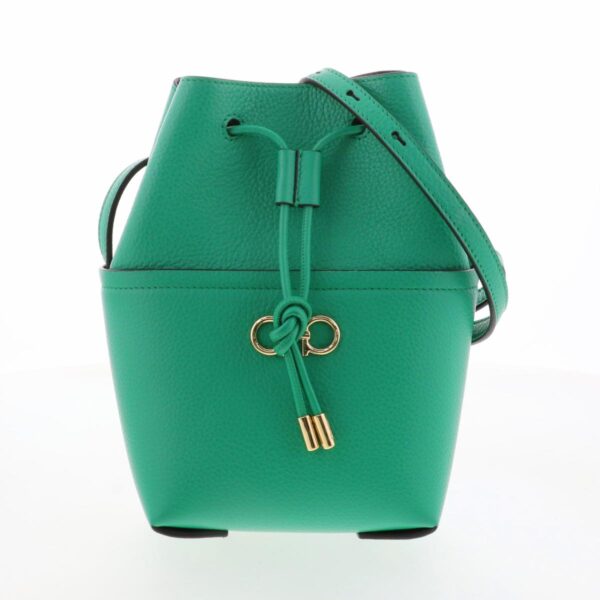 1240003006109 1 Salvatore Ferragamo Gancini Crossbody Mini Bag Green