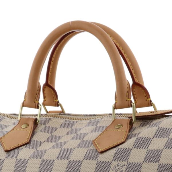 1240003006414 3 Louis Vuitton Speedy 30 Handbag Damier Azur White