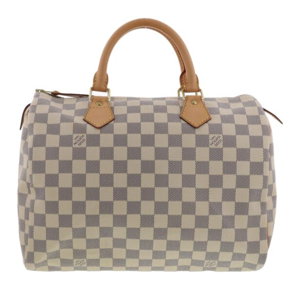 1240003006414 4 Louis Vuitton Speedy 30 Handbag Damier Azur White