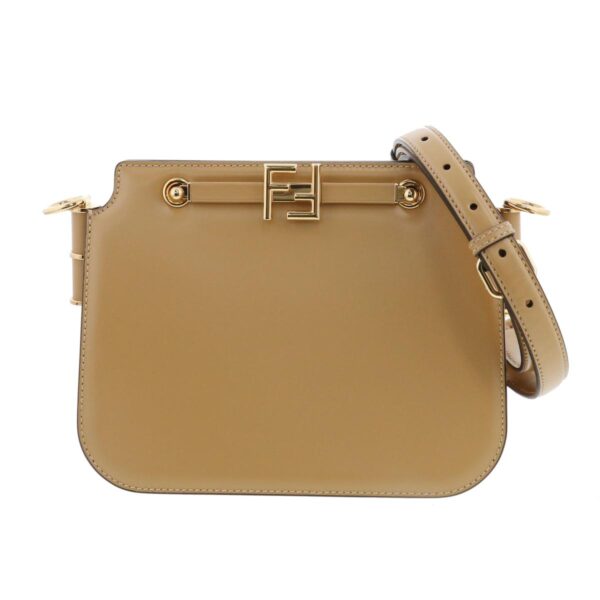 1240003006427 1 Fendi Touch Shoulder Bag Beige Hardware