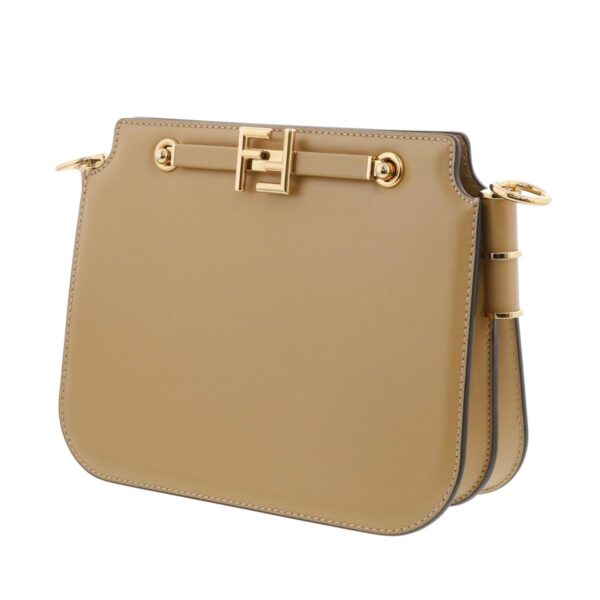 1240003006427 2 Fendi Touch Shoulder Bag Beige Hardware