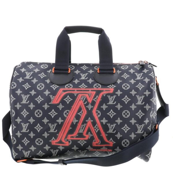 1240004009709 1 Louis Vuitton Spidey Bandouliere Monogram Ink Canvas Bag Blue