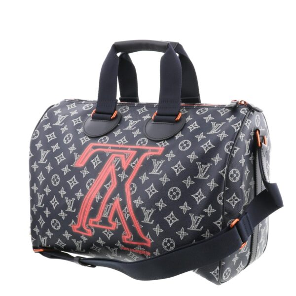 1240004009709 2 Louis Vuitton Spidey Bandouliere Monogram Ink Canvas Bag Blue