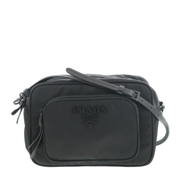 1240004010132 1 Prada Nylon Crossbody Bag Black