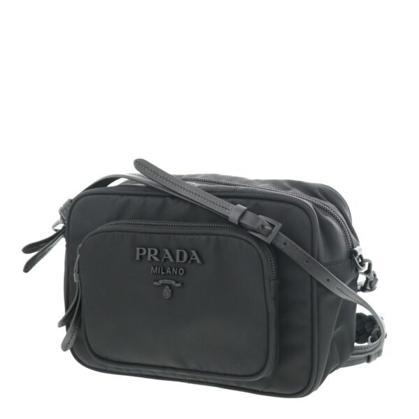 1240004010132 2 Prada Nylon Crossbody Bag Black