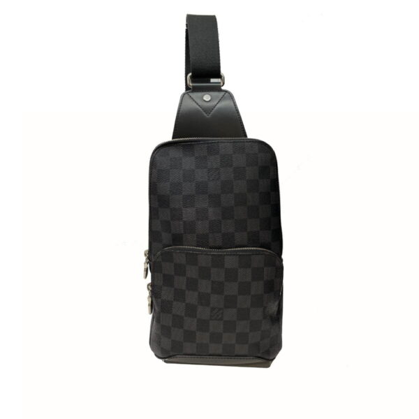 1240004010556 1 Louis Vuitton Avenue Sling Damier Graphite Shoulder Bag Black