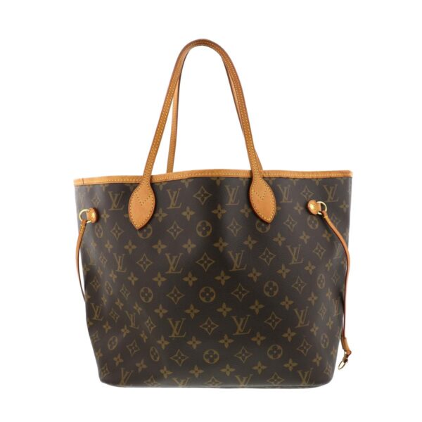 1240004010635 1 Louis Vuitton Neverfull MM Monogram Shoulder Bag Brown