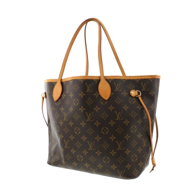 1240004010635 2 Louis Vuitton Neverfull MM Monogram Shoulder Bag Brown