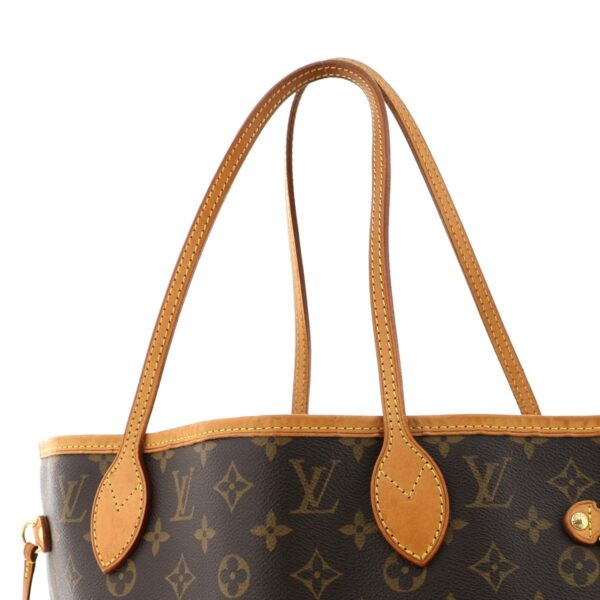 1240004010635 3 Louis Vuitton Neverfull MM Monogram Shoulder Bag Brown