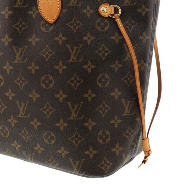 1240004010635 4 Louis Vuitton Neverfull MM Monogram Shoulder Bag Brown