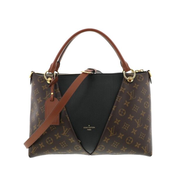 1240004010693 1 Louis Vuitton V Tote MM Monogram Shoulder Bag Black