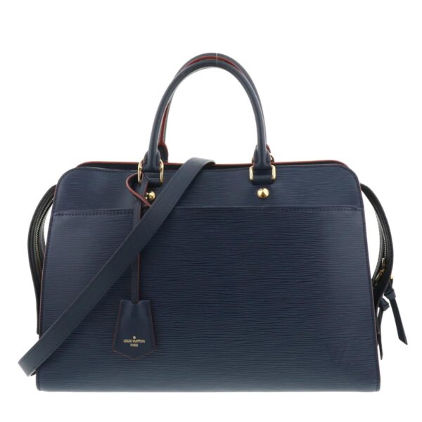 1240004011035 1 Louis Vuitton Vano GM Epi Leather Handbag Blue