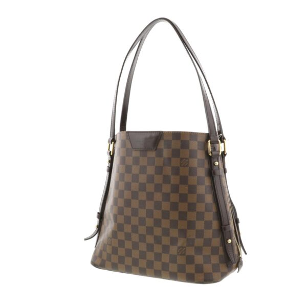 1240004011036 2 Louis Vuitton Rivington Damier Ebene Tote Bag Brown