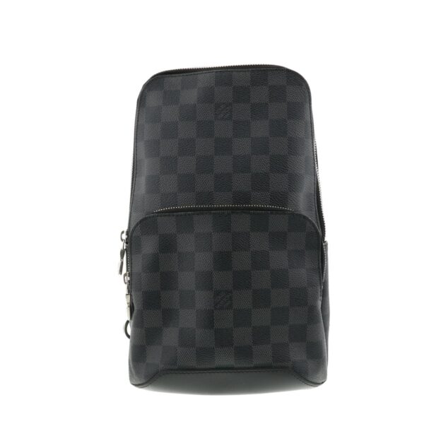 1240004011150 1 Louis Vuitton Avenue Sling Damier Graphite Shoulder Bag Black