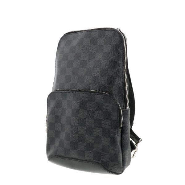 1240004011150 2 Louis Vuitton Avenue Sling Damier Graphite Shoulder Bag Black