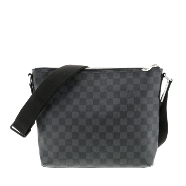 1240004011203 1 Louis Vuitton Mick PM Damier Graphite Shoulder Bag Black