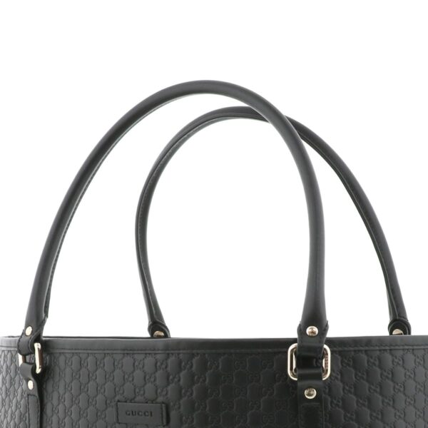 1240004011229 3 Gucci Micrograph Tote Bag Black