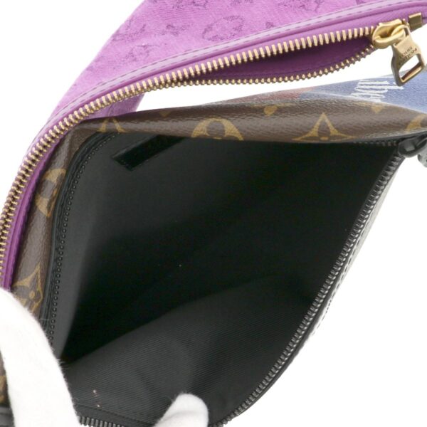 1240004011237 6 Louis Vuitton Flat Messenger Monogram Canvas Shoulder Bag Purple