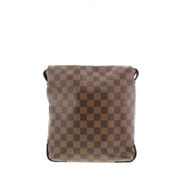 1240004011969 3 Louis Vuitton Damier Ebene Brooklyn PM Shoulder Messenger Bag Brown