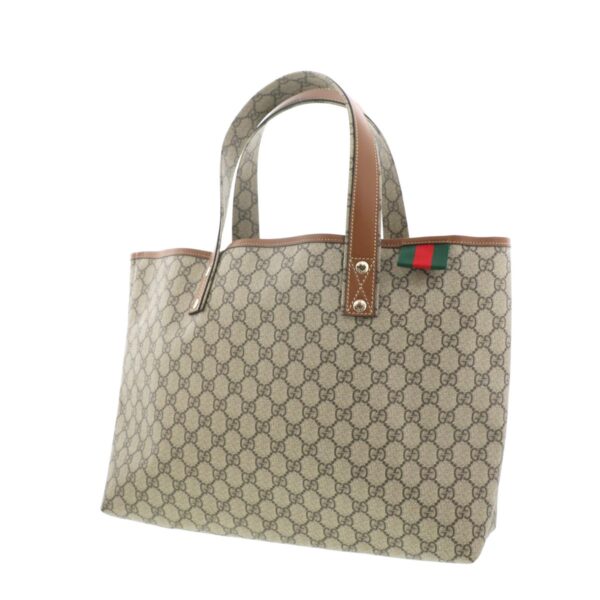 1240004012035 2 Gucci GG Plus Tote Handbag Gray Beige