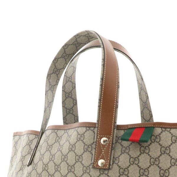 1240004012035 3 Gucci GG Plus Tote Handbag Gray Beige