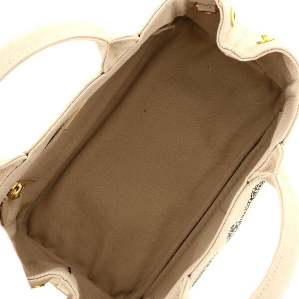 1240004012275 6 Prada Canapa Mini 2way Shopping Bag Beige