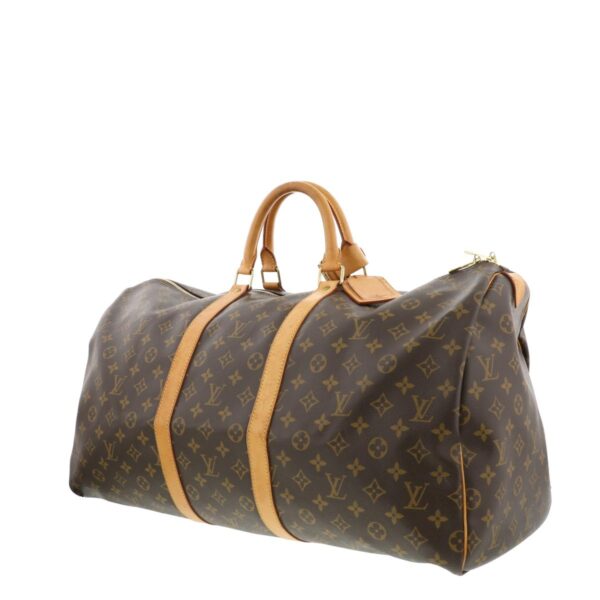 1240004012378 2 1 Louis Vuitton Keepall 55 Bag Monogram Brown