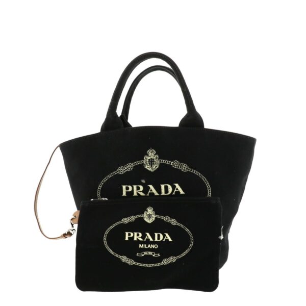 1240004012454 1 Prada Canapa Handbag Black