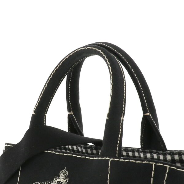 1240004012472 3 Prada Canapa Mini 2way Bag Black