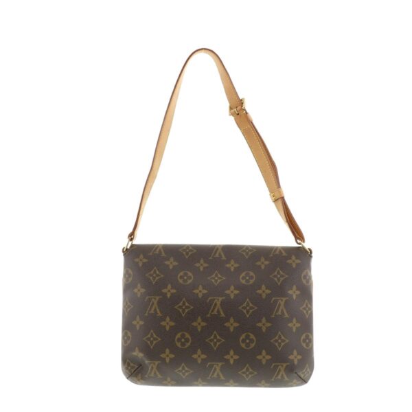 1240004012686 3 Louis Vuitton Musette Tango Bag Shoulder Bag Monogram Brown