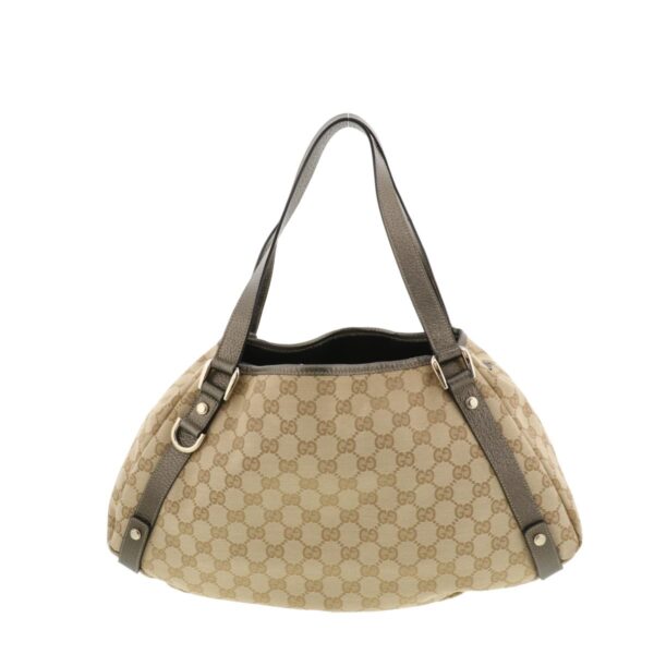 1240004012693 1 Gucci GG Canvas Shoulder Bag Beige