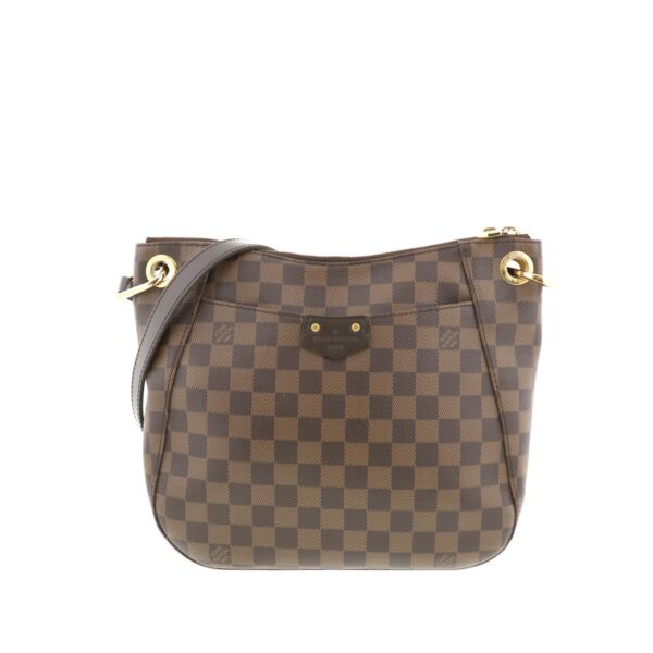 1240004013028 1 Louis Vuitton South Bank Bag Shoulder Bag Damier Ebene Brown